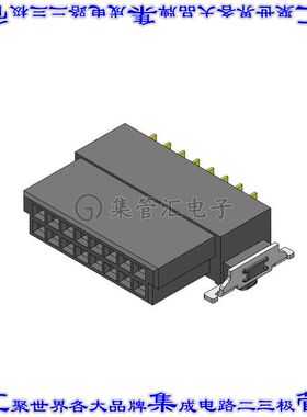 CBED202-0879B001C1AD 针座连接器16POS插座2排1.27mm母形插口表