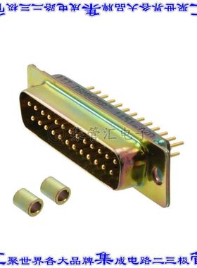 DBMM-25P-Z 连接器25POS插头公引脚2排D-Sub面板安装通孔