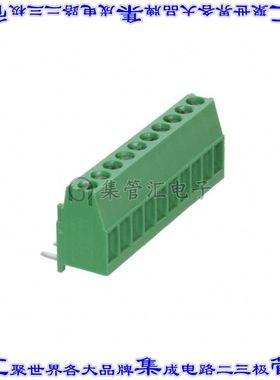 1-284414-0 线对板连接器10POS接线端子3.5mm通孔垂直带板