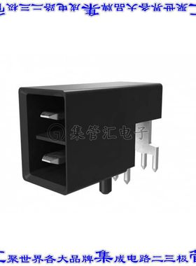 10133084-101LF 背板连接器2POS接头公型刀片5.7mm通孔直角黑色