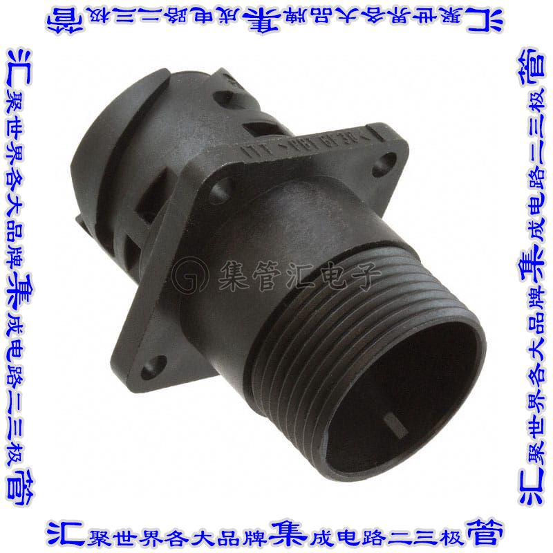 APD-7AP-H 圆形连接器1(电源)插座外壳用于公插针黑色面板安装