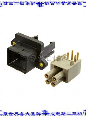 9462454020 09462454020矩形连接器4POS 2排母插口黑色焊接面板安