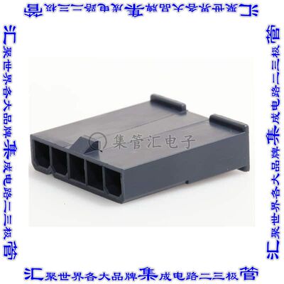 1726460513 矩形连接器外壳5POS插头4.2mm公形引脚黑色面板安装