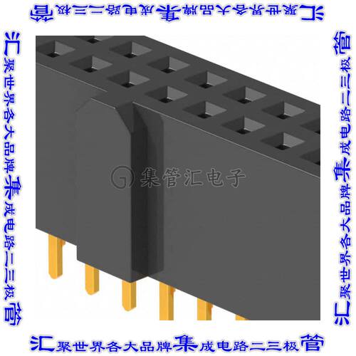 SFH11-PBPC-D12-ST-BK 针座连接器24POS插座2排2.54mm母形插口通
