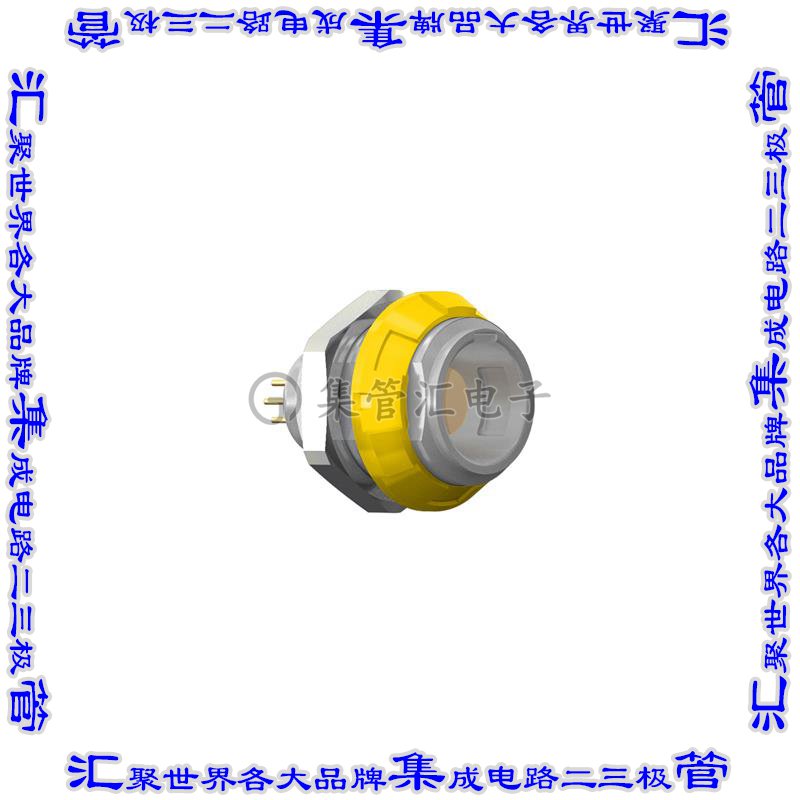 G51MC7-P05LJG0-0040 圆形连接器5POS插座母插口焊杯镀金面板安装