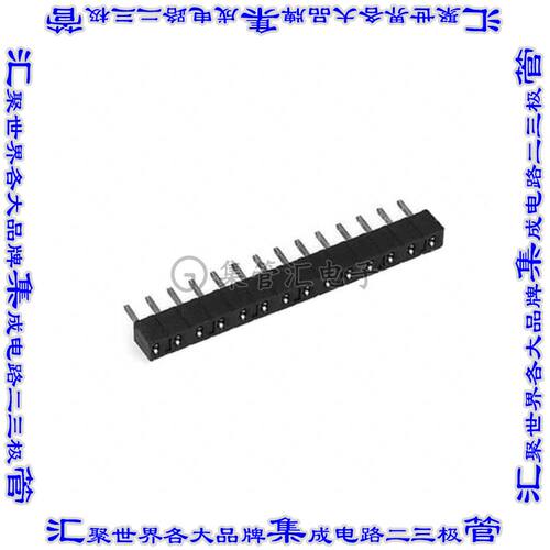 929984-01-14-RK 针座连接器14POS插座2.54mm叉状通孔直针锡