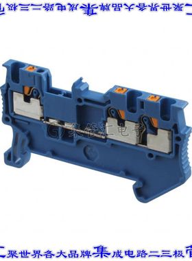 3208168 端子块连接器3POS馈通式3.5mm蓝色14-26AWG