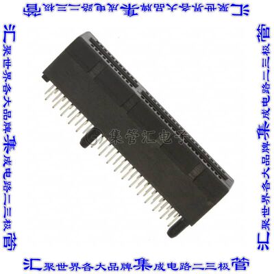 10018784-10001TLF 卡边缘连接器64POS母头2排1mm黑色镀金