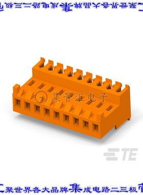 3-647479-9 矩形连接器9POS插座3.96mm母插口橙色IDC镀金自由悬挂