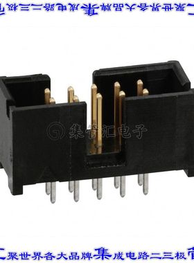 5103309-1 针座连接器10POS接头2排2.54mm公形插针通孔直针镀金