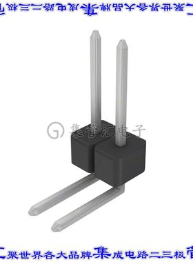 PEC02SGBN 针座连接器2POS分离式2.54mm公形插针通孔直角锡