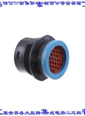 HDP24-24-31PE-L017 圆形连接器31POS插座外壳用于公插针黑色蓝色