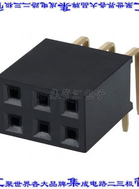 PPPC032LJBN-RC 针座连接器6POS插座2排2.54mm母形插口通孔直角镀