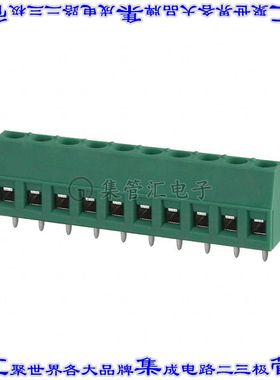 1715802 线对板连接器10POS接线端子5.08mm通孔水平带板