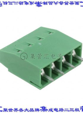 1731857 线对板连接器4POS接线端子5.08mm通孔水平带板