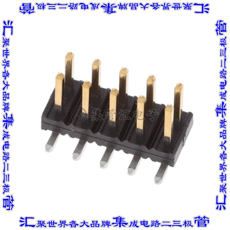 57202-G52-05ALF 针座连接器10POS接头2排2mm公形插针表贴SMD镀金