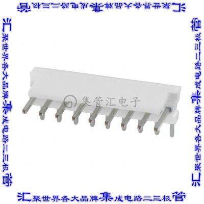 640455-9 针座连接器9POS接头2.54mm公形插针通孔直角锡
