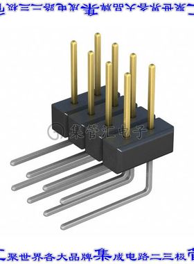 PBC04DBBN 针座连接器8POS分离式2排2.54mm公形插针通孔直角镀金