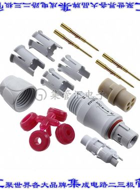 JMXFH1G04MCUDSU 圆形连接器4POS插头公引脚压接镀金自由悬挂