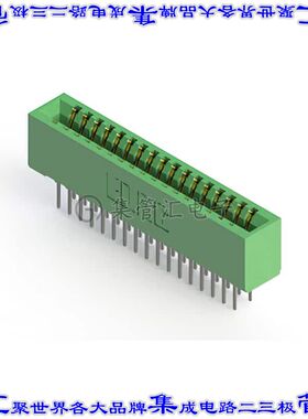 341-034-521-201 卡边缘连接器34POS母头2排2.54mm绿色镀金