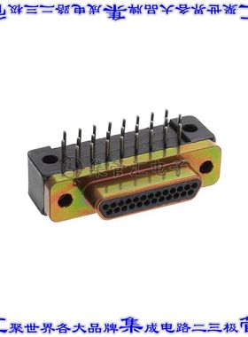 MDM-25PCBR-L61-F222 连接器25POS插头公引脚2排D-TYPE型面板安装