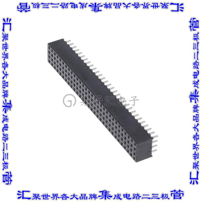YTQ-130-01-F-Q 针座连接器120POS插座4排2mm叉状通孔直针镀金