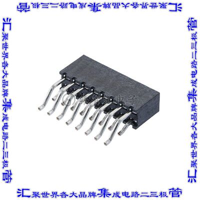 M22-6550842R 针座连接器16POS插座2排2mm叉状表贴SMD镀金
