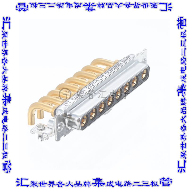 DCMC-8H8S-J-A197 连接器8(电源)插座母插口D-Sub组合式面板安装