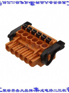 1002320000 端子块连接器6POS插头母插口5.08mm橙色自由悬挂