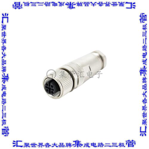 216A-04FF0 圆形连接器4POS插头母插口焊杯镀金自由悬挂