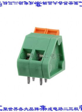 1890743 线对板连接器2POS接线端子5.08mm通孔45角度带板