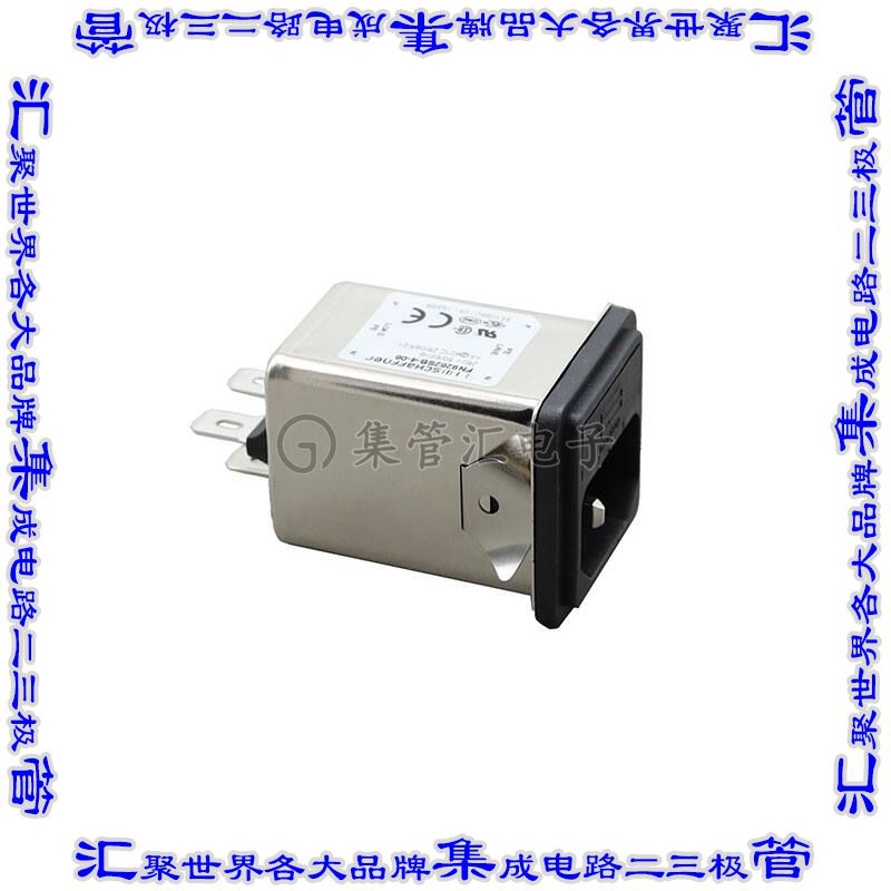 FN9262SB-4-06 电源接入连接器3POS插座公插片模块IEC320-C14面板