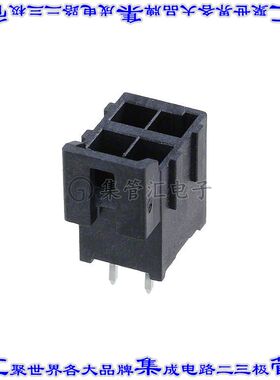 1722981304 针座连接器4POS接头2排3.5mm公形插针通孔直针镀金