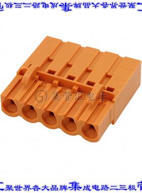 1610520000 端子块连接器5POS母插口插头体座5.08mm橙色自由悬挂