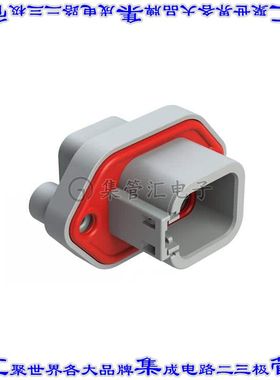 ATP04-6P-PM12 矩形连接器外壳6POS插座2排公形引脚灰色面板安装