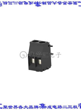 2363963-2 线对板连接器2POS接线端子5mm通孔垂直带板