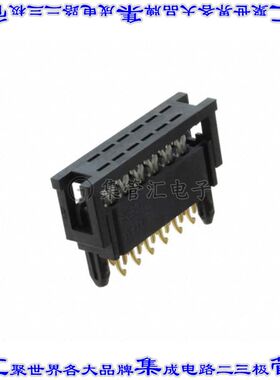 490107671212 连接器12POS带状缆线2排1.27mm通孔IDC28AWG黑色