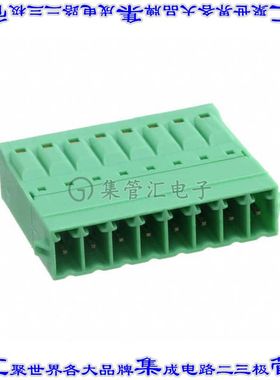 1844167 端子块连接器8POS插头公引脚3.5mm绿色自由悬挂