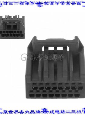 MX34016SF1 矩形连接器外壳16POS插座2排2.2mm母形插口灰色自由悬