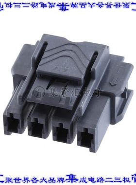 5-2232265-4 矩形连接器外壳4POS插头6mm母形插口灰色自由悬挂