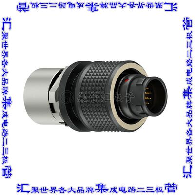 C1CWAM-P02XCE0-0000 圆形连接器2POS插头公引脚焊杯镀金自由悬挂