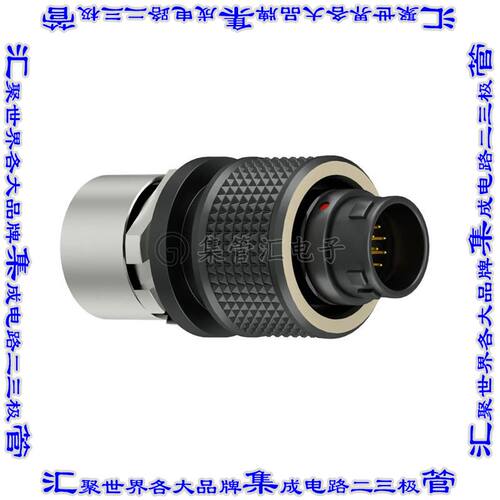 C10WAM-P09XMM0-0000 圆形连接器9(3+6电源)插头公引脚焊杯镀金自