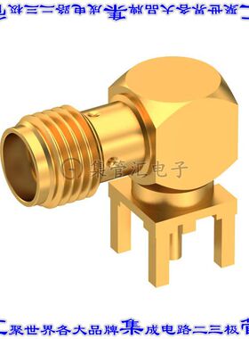 R125680000 同轴连接器SMA插孔母形插口焊接50欧姆通孔直角