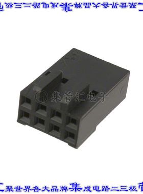 22566087 0022566087矩形连接器外壳8POS插座2排2.54mm母形插口黑