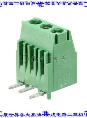 284414-3 线对板连接器3POS接线端子3.5mm通孔垂直带板