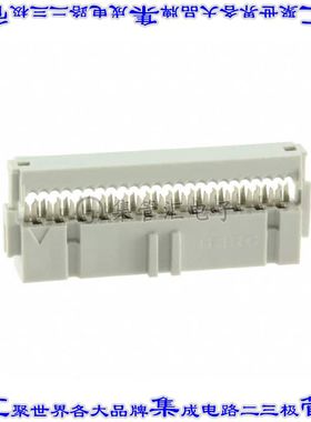 71600-124LF 矩形连接器24POS插座2排2.54mm母插口灰色IDC镀金自