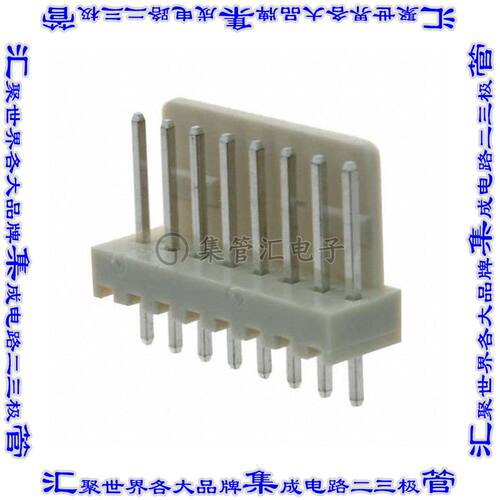 SWR25X-NRTC-S08-ST-BA 针座连接器8POS接头2.54mm公形插针通孔直