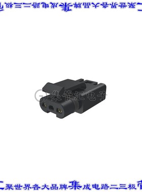 FLHS2300 矩形连接器2POS插座2.5mm母插口黑色压接锡自由悬挂