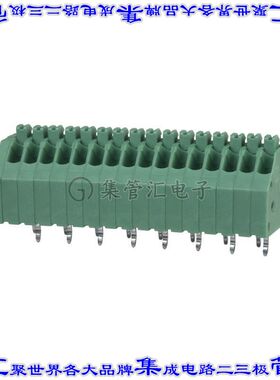 1990148 线对板连接器16POS接线端子2.5mm通孔45角度带板