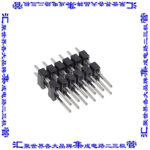 TW-06-03-T-D-235-090 连接器12POS针座间隔柱2排2mm通孔锡
